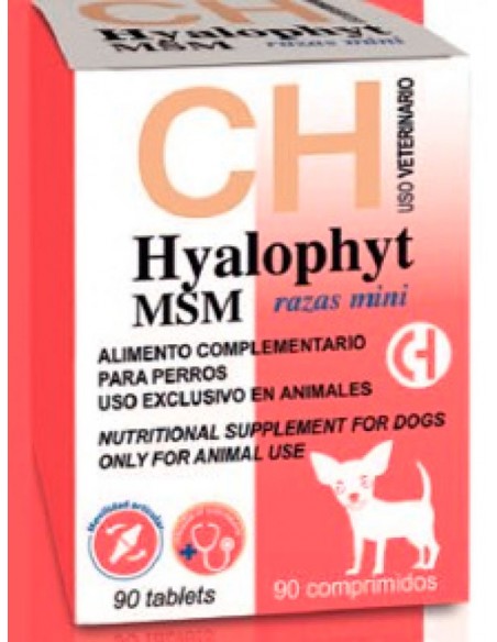 HYALOPHYT MSM regenerador de tejidos cartilaginosos en perros, Razas Mini