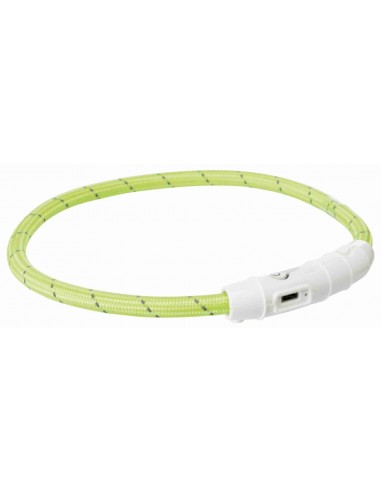 Collares para perros luminoso color verde con cargador USB