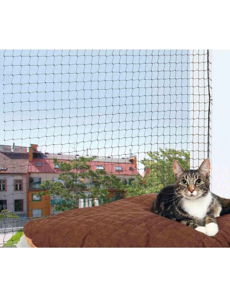 Red de protección de ventanas para gato de polietileno