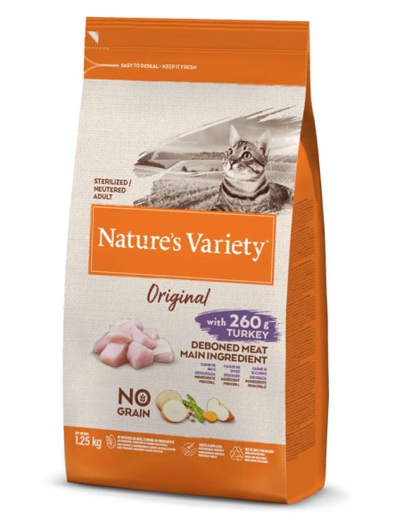Nature's Variety Original No Grain pavo para gato esterilizado