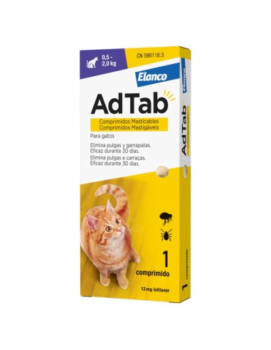 Adtab tratamiento de infecciones para gatos, Elanco