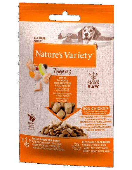 Natures Variety dog FD toppers chiken