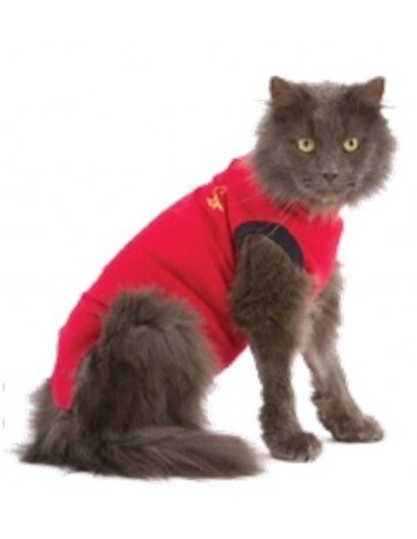 Camiseta protectora para gatos, pijama quirúrgico