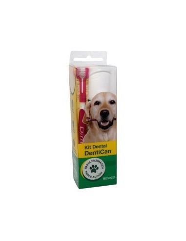 Pasta dental enzimática para perros DENTICAN más cepillo