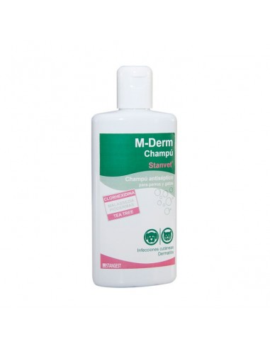 Champú M-Derm específico infecciones cutáneas dermatitis