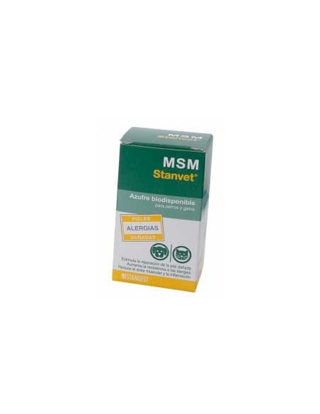 M.S.M. azufre biodisponible para perros y gatos