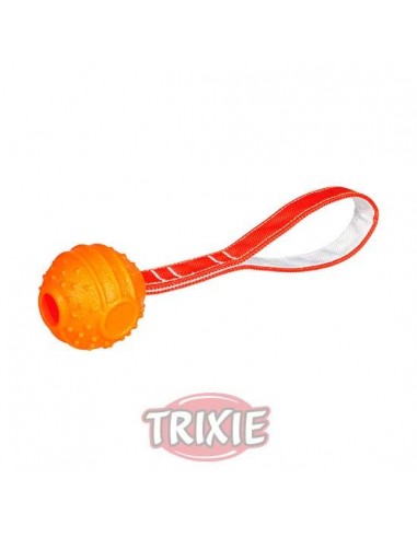 Juguetes para perros pelota naranja con correa para lanzar