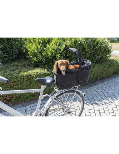 Cesta trasera para llevar perro en bicicleta