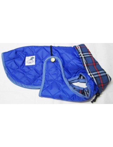 Abrigo acolchado para perros con cuello alto color Azul Turquesa