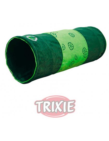 Túnel verde de juego para gato