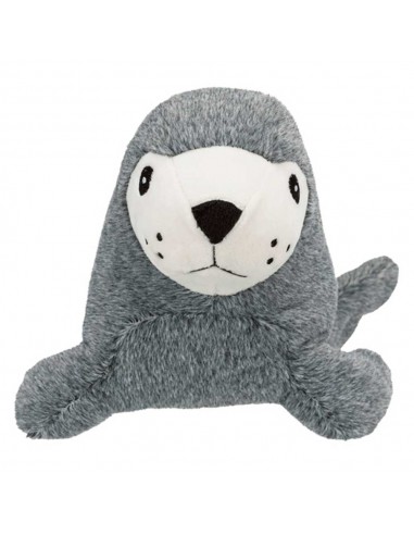 Juguete para perro peluche foca gris