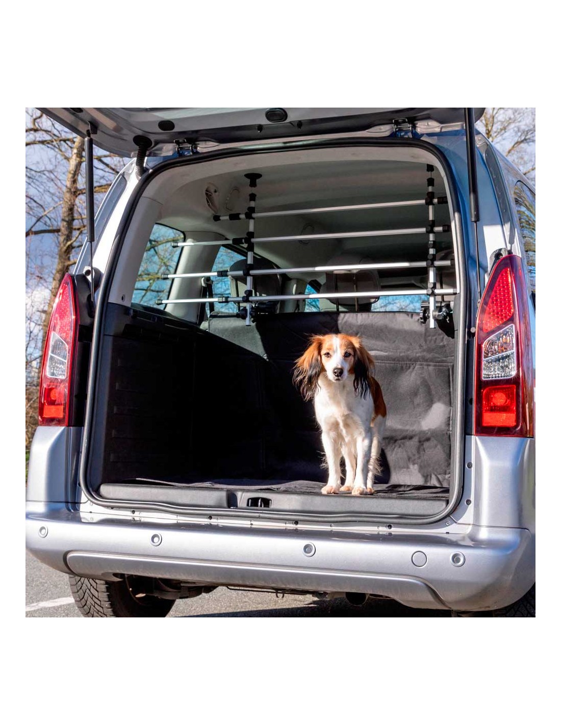 Conciliar Pirata Hacer deporte Separador de aluminio para perro en coche o furgoneta